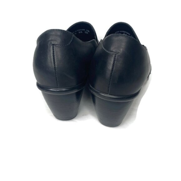 Dansko Rafael Leather Comfort Elastic Mules Black Women's Size 39 - Picture 3 of 5